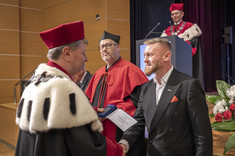 K. Woś, laurerat medalu „Zasłużony dla Politechniki Rzeszowskiej im. Ignacego Łukasiewicza”,