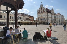 Studenci w plenerze,