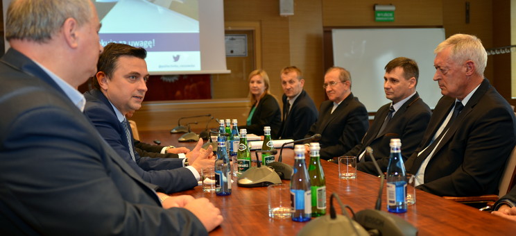 Wizyta wiceministra sportu i turystyki na Politechnice Rzeszowskiej